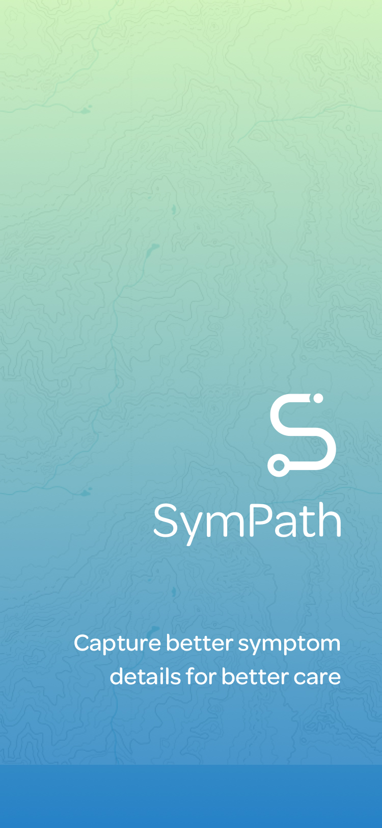 iOS screens of SymPath