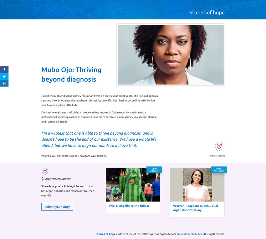 View of shorter submitted story